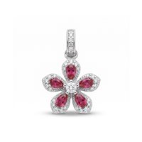 Collar Brosway Mujer FANCY - PASSION RUBY in Plata FPR152